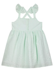 παιδικό αμάνικιο καρό φόρεμα για κορίτσι - φυστικι 15-224323-7-5-etwn-fystiki