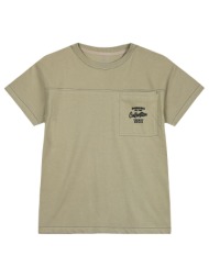 κοντομάνικη μπλούζα με τυπωμένη τσέπη για αγόρι - αμμος 13-224021-5-14-etwn-ammos