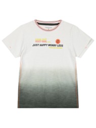 κοντομάνικη μπλούζα ντεγκραντέ με τύπωμα για αγόρι - εκρού 13-224019-5-14-etwn-ekroy