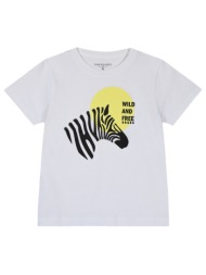 κοντομάνικη μπλούζα με τύπωμα για αγόρι - λευκό 12-224116-5-5-etwn-leyko