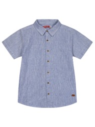 πουκάμισο κοντομάνικο για αγόρι - μπλε 13-224002-4-14-etwn-mple