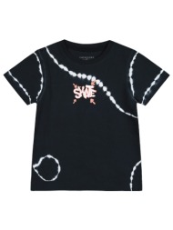 kοντομάνικη μπλούζα τύπου tie dye με τύπωμα για αγόρι - μαυρο 12-224141-5-5-etwn-mayro