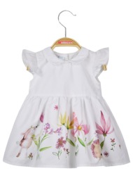 φόρεμα με γιακαδάκι - λευκό 14-223400-7-80-cm-leyko
