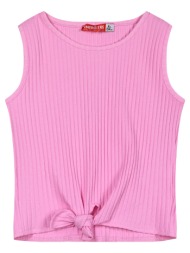 παιδική αμάνικη μπλούζα κροπ για κορίτσι - ροζ 15-224325-5-4-etwn-roz