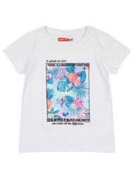 παιδική μπλούζα με τύπωμα για κορίτσι - λευκό 16-224217-5-12-etwn-leyko