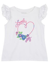 παιδική αμάνικη μπλούζα με τύπωμα για κορίτσι - λευκό 15-224327-5-4-etwn-leyko