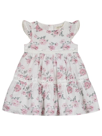 παιδικό φόρεμα με φλοράλ τούλι για κορίτσι (6-18 μηνών