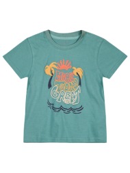 μακό κοντομάνικη μπλούζα με τύπωμα και τσέπη για αγόρι - πρασινο της ερημου 12-224165-5-4-etwn-prasi