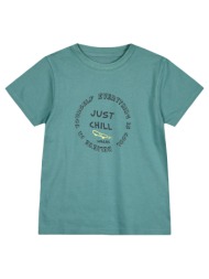 κοντομάνικη μπλούζα με τύπωμα για αγόρι - πρασινο της ερημου 13-224065-5-5-etwn-prasino-ths-erhmoy