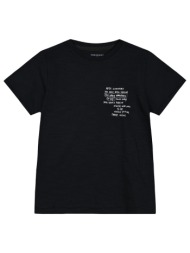 κοντομάνικη μπλούζα με τύπωμα για αγόρι - μαυρο 13-224033-5-16-etwn-mayro
