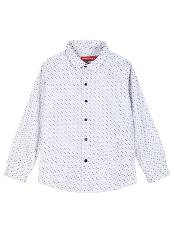 εμπριμέ πουκάμισο για αγόρι - γκρι 12-124109-4-5-etwn-gri