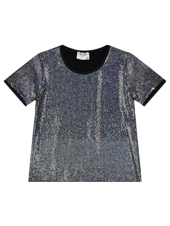 boutique μεταλιζέ μπλούζα για κορίτσι - ιριδιζων