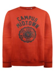 φόρμα campus mid town με απαλό χνούδι - κοκκινο 12-122178-0-5-3-etwn-kokkino