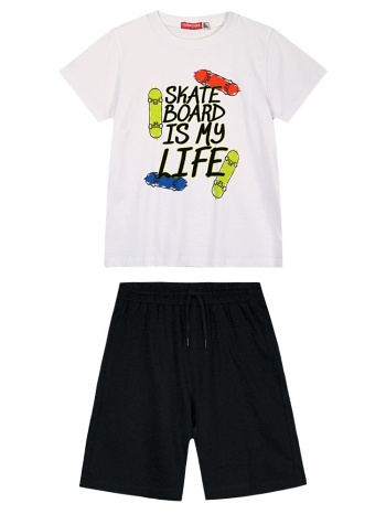 παιδικό σετ μακό 2 τεμάχια με τύπωμα για αγόρι - μαυρο σε προσφορά