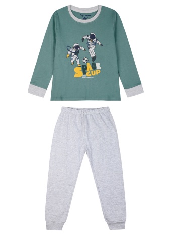 πυζάμα με τύπωμα glow in the dark για αγόρι - μελανζε