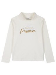boutique μπλούζα ζιβάγκο με τύπωμα για κορίτσι - εκρού 46-124274-5-16-etwn-ekroy