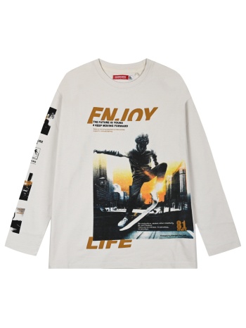 μακό μακρυμάνικο για αγόρι - κρεμ 13-124031-5-16-etwn-krem