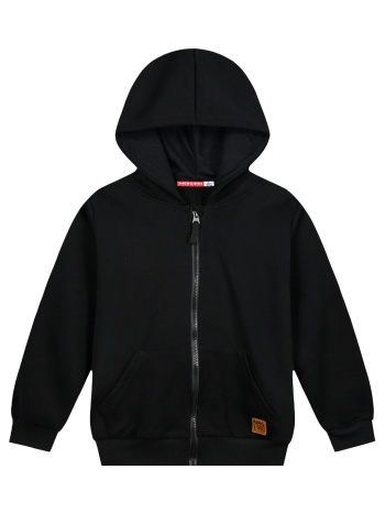 ζακέτα φούτερ με κουκούλα για αγόρι - μαυρο