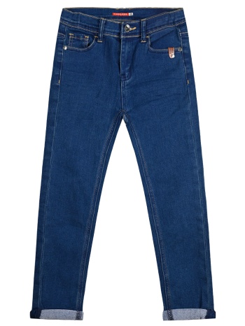 unisex 5τσεπο τζην ελαστικό παντελόνι. - μπλε τζην