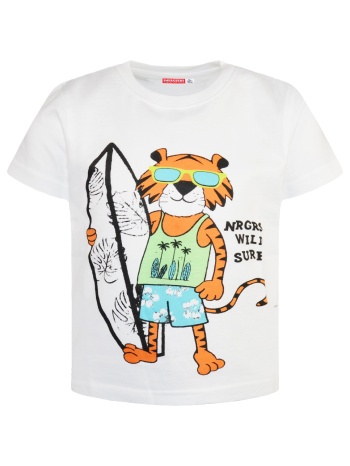 μακό μπλούζα τύπωμα τίγρης - λευκό 12-223168-5-5-etwn-leyko σε προσφορά