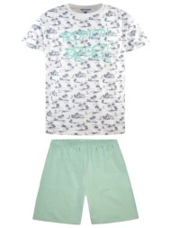 πυζάμα tropical breeze - σμαραγδι 32-223103-9-5-etwn-smaragdi
