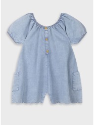 τζην ολόσωμο σορτς για κορίτσι - μπλε τζην 15-225312-2-6-etwn-mple-tzhn