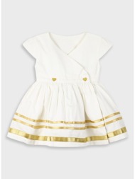 boutique φόρεμα διπλής όψης για βρεφικό κορίτσι - εκρού 44-225479-7-92-cm-ekroy