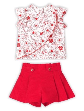 σετ μπλούζα και σορτς για βρεφικό κορίτσι (6 – 24 σε προσφορά