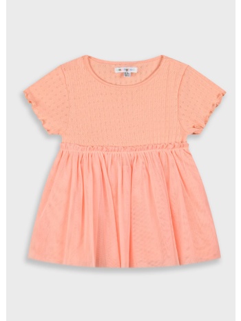 φόρεμα για βρεφικό κορίτσι (3 – 18 μηνών) - σομόν σε προσφορά