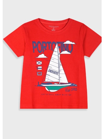 μπλούζα πικέ με τύπωμα για αγόρι - κοκκινο σε προσφορά