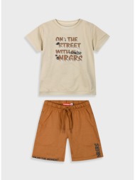 σετ με τύπωμα για αγόρι - σοκολατι 12-225146-0-6-etwn-sokolati