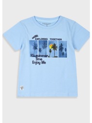μπλούζα με τύπωμα για αγόρι - γαλαζιο 12-225131-5-6-etwn-galazio