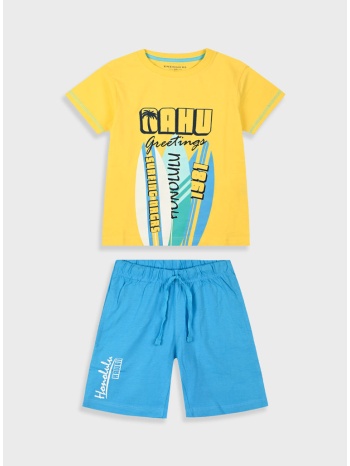 σετ με τύπωμα για αγόρι - τυρκουάζ σε προσφορά