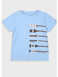 μπλούζα με τύπωμα για αγόρι - γαλαζιο 12-225124-5-6-etwn-galazio