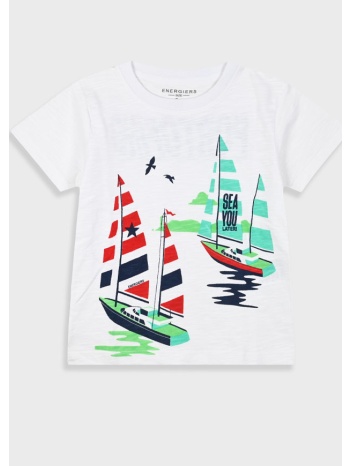 μπλούζα με τύπωμα για αγόρι - λευκό 12-225120-5-6-etwn-leyko σε προσφορά