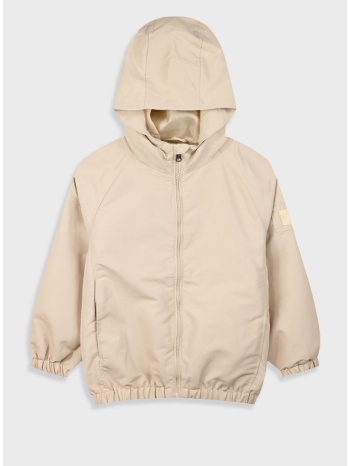λεπτό μπουφάν με κουκούλα για αγόρι - μπεζ σε προσφορά