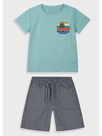 σετ με τύπωμα για αγόρι - ανθρακι σε προσφορά