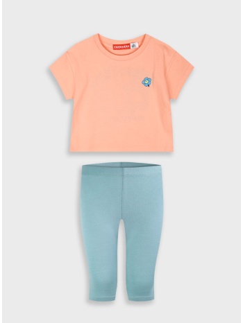 σετ με τύπωμα για κορίτσι - νεον πρασινο 15-225373-0 σε προσφορά