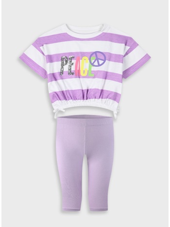 σετ με τύπωμα για κορίτσι - λιλα 15-225344-0 σε προσφορά