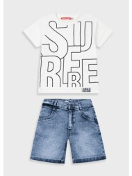 σετ με τύπωμα για αγόρι - λευκό 12-225109-0