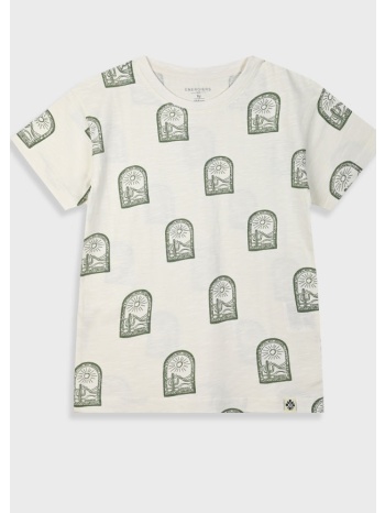 εμπριμέ μπλούζα για αγόρι - κρεμ 13-225048-5 σε προσφορά