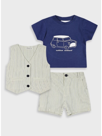 boutique σετ για βρεφικό αγόρι - ριγέ 41-225499-0