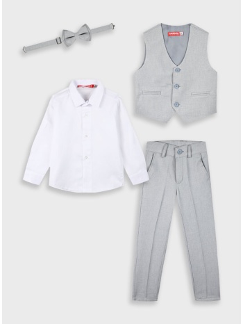 boutique σετ 4τμχ για αγόρι - γκρι 43-225094-0