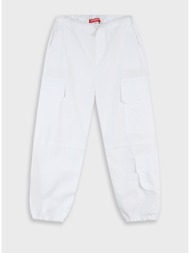 παντελόνι cargo για κορίτσι - λευκό 16-225205-2
