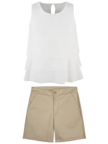 σετ τοπ & σορτς - χρυσο 46-223299-0 σε προσφορά