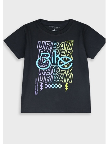 μπλούζα με τύπωμα για αγόρι - μαυρο 12-225134-5 σε προσφορά