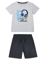 σετ με τύπωμα για αγόρι - μαυρο 12-225113-0