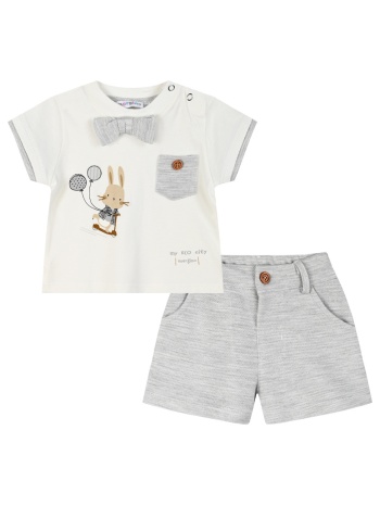 σετ μπλούζα με βερμούδα για βρεφικό αγόρι (6 – 18 σε προσφορά