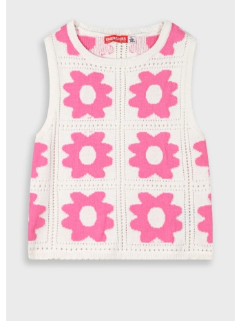 πλεκτό τοπ για κορίτσι - λευκό 15-225303-6 σε προσφορά