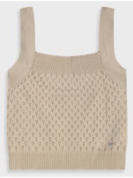 πλεκτό τοπ για κορίτσι - βανιλια 16-225203-6